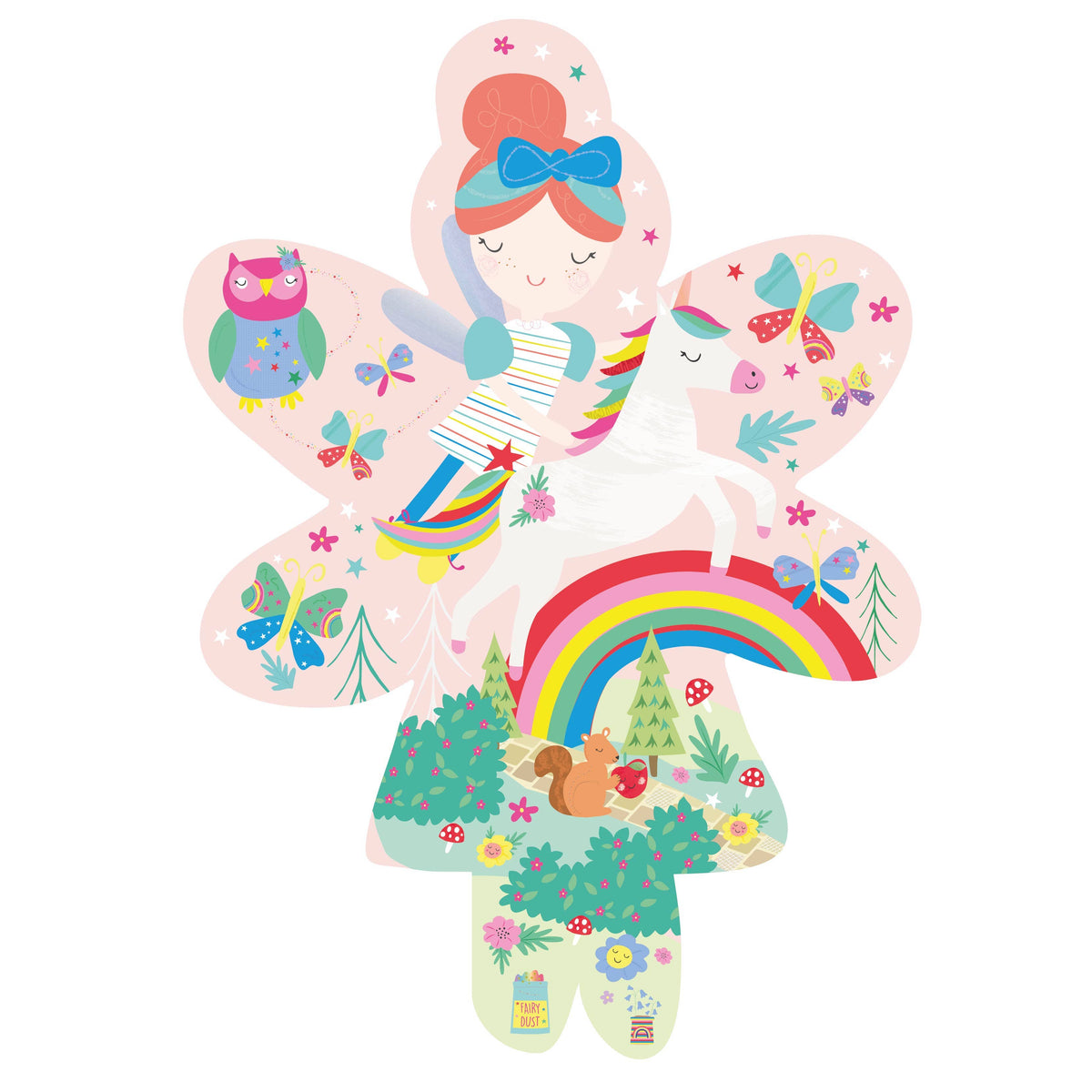 20pc Jigsaw Puzzle in Shaped Box - Rainbow Fairy