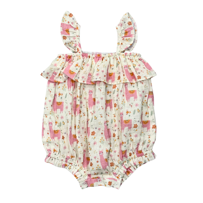 Llama Bubble Romper