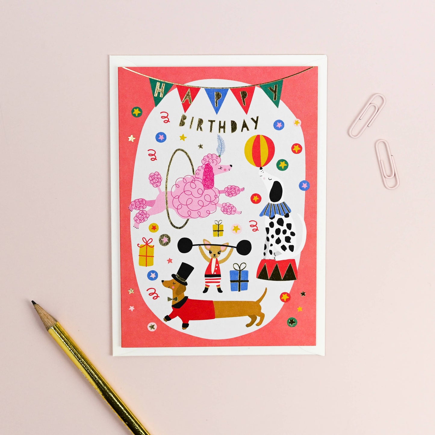 Circus Dogs Card