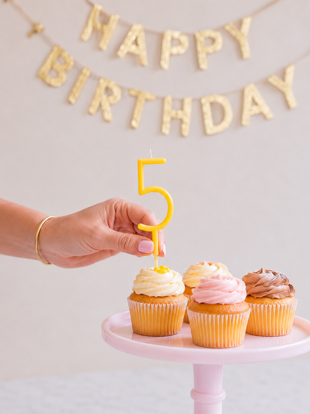 Slim Number Candle #5