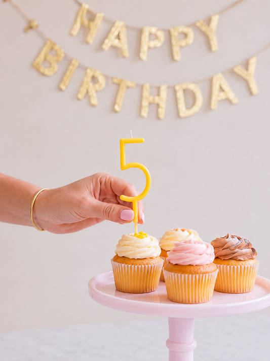 Slim Number Candle #5