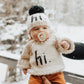 Hi. Black Crew Neck Sweater Baby & Toddler