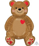 Sitting Bear w/Hearts - 22"