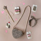 Leopard Fabric Clip Set