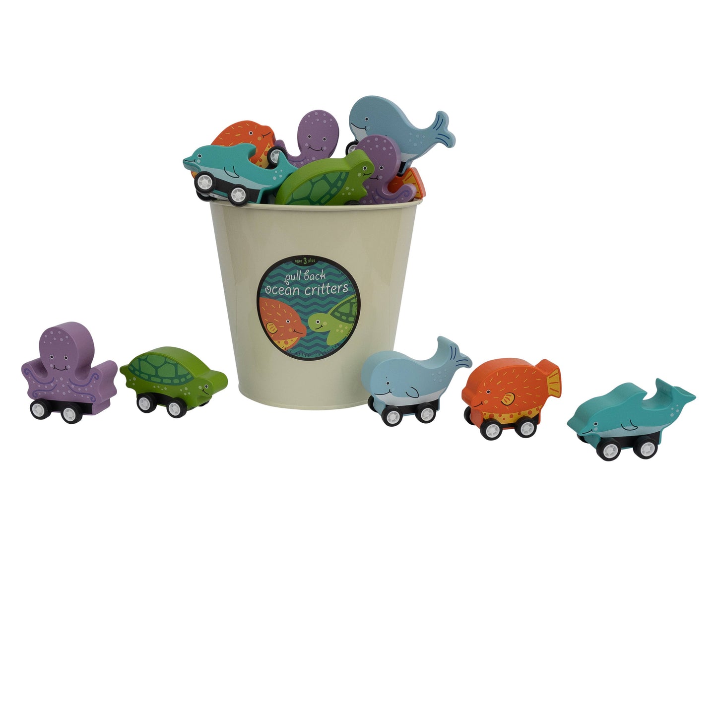 Pull Back Ocean Creatures Refill - Set of 20
