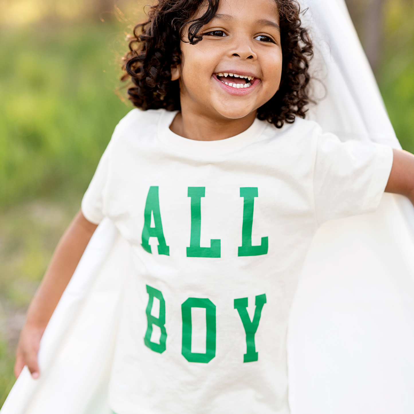 All Boy Kids Outdoors Fun Play Shirt: Navy / Natural / 3T