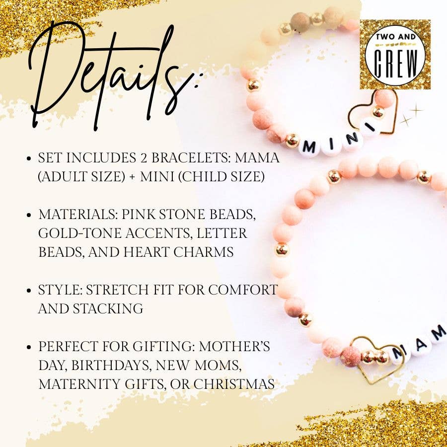 Mama Mini Bracelet Set – Motherhood Jewelry, mom gift