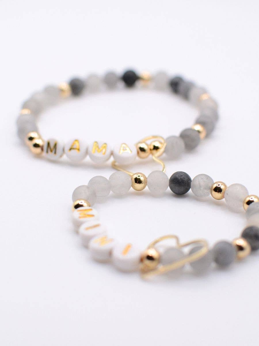Mama Mini Bracelet Set – Matching Mother gift, Mom bracelet
