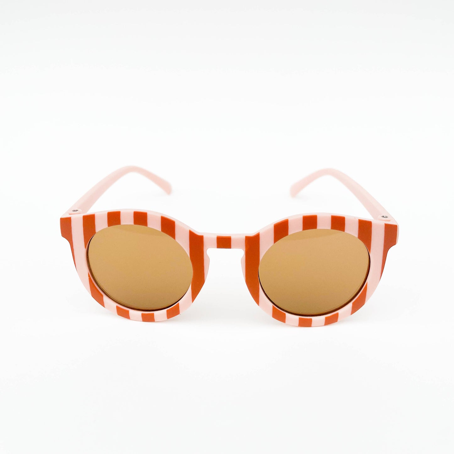 Cabana Blush & Tan Stripe Kids Toddler Sunglasses