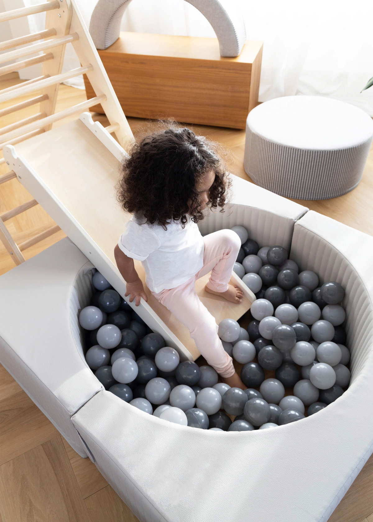 Montessori 2-in-1 Grip Climber Board & Slide