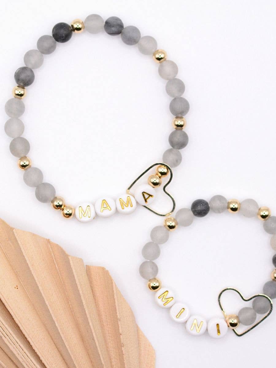 Mama Mini Bracelet Set – Matching Mother gift, Mom bracelet