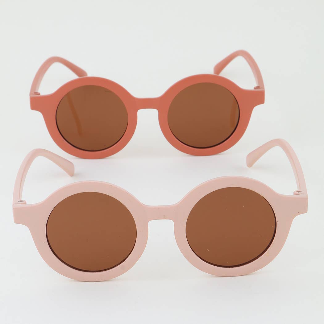 Retro Matte Round Sunglasses