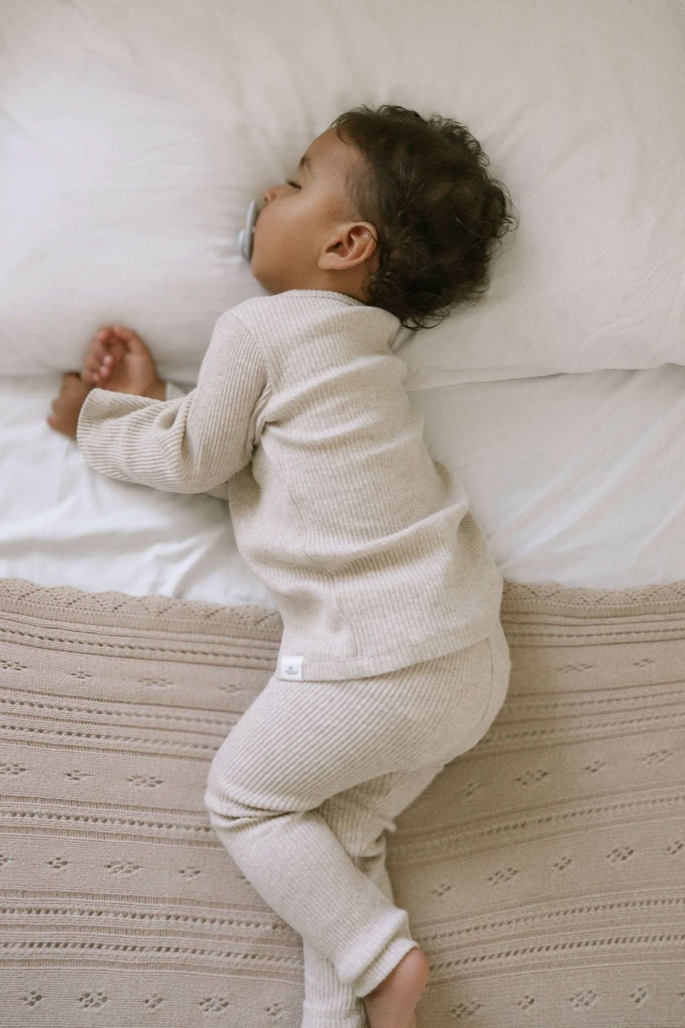 Ribbed Long Sleeve Top and Leggings Set