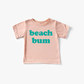 Beach Bum Tee: Pink + Teal