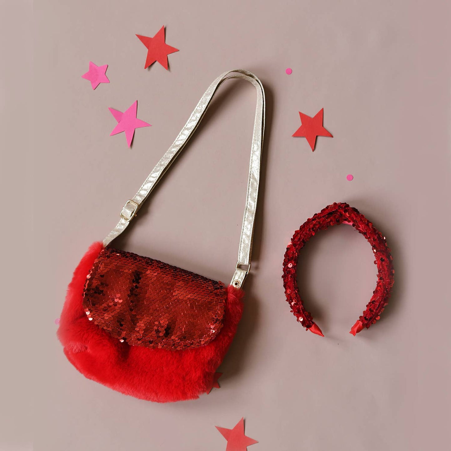 Sequin Velvet Bag