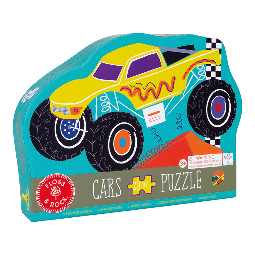 Cars 20pc "Monster Truck" Shaped Jigsaw with Shaped Box