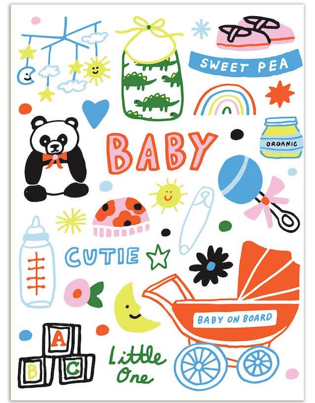 Baby Symbols Baby Card