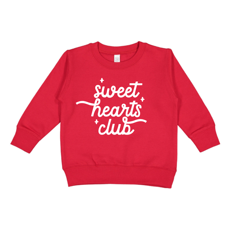 Sweet Hearts Club Sweatshirt: Pink