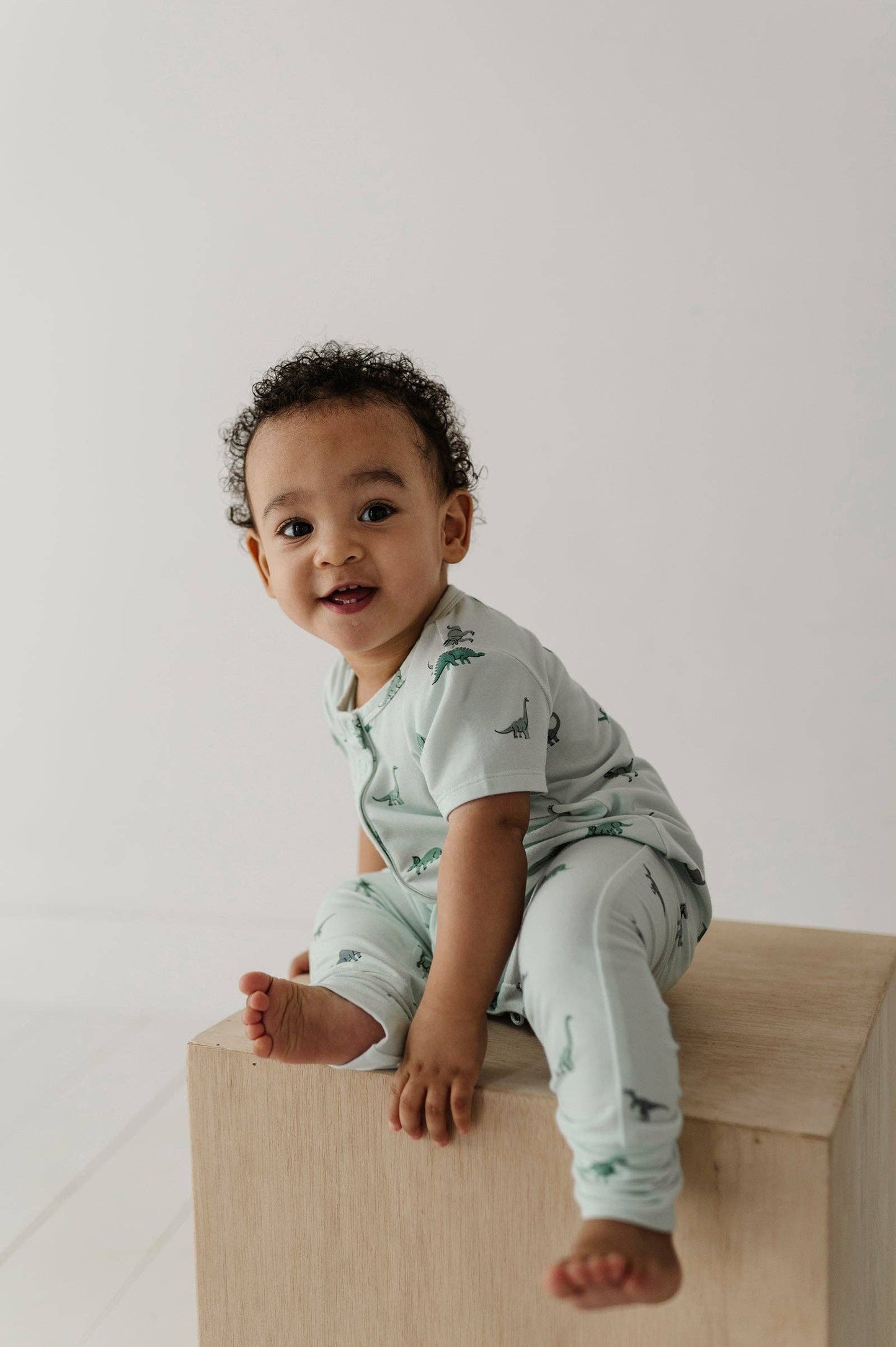 Dino Short-Sleeve Romper