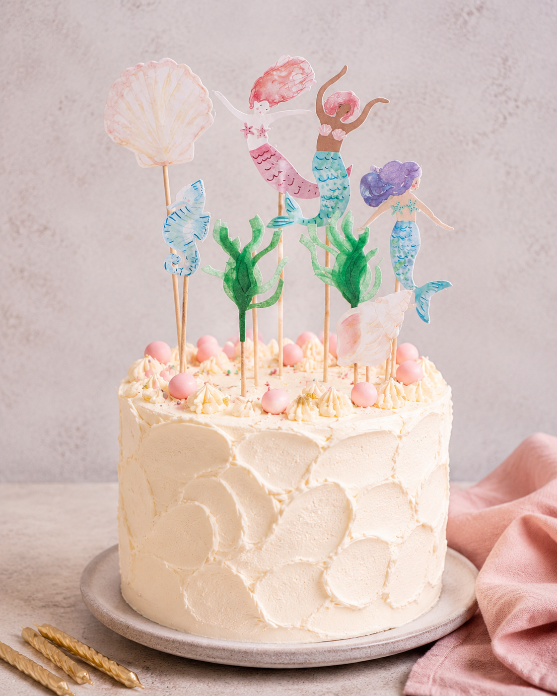 Mermaid Cake Toppers