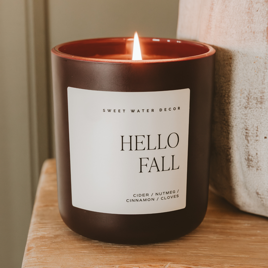 Hello Fall Candle