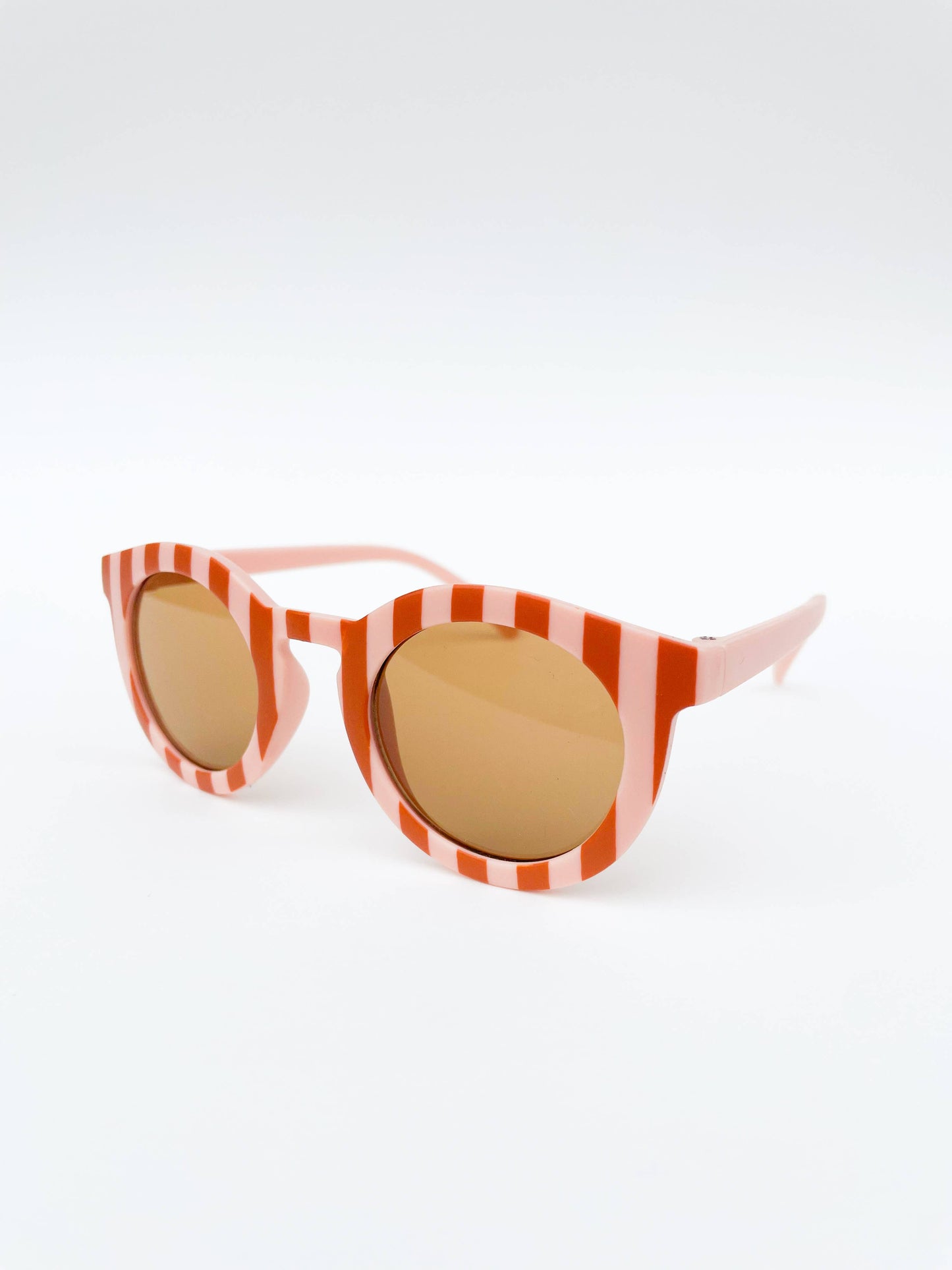 Cabana Blush & Tan Stripe Kids Toddler Sunglasses