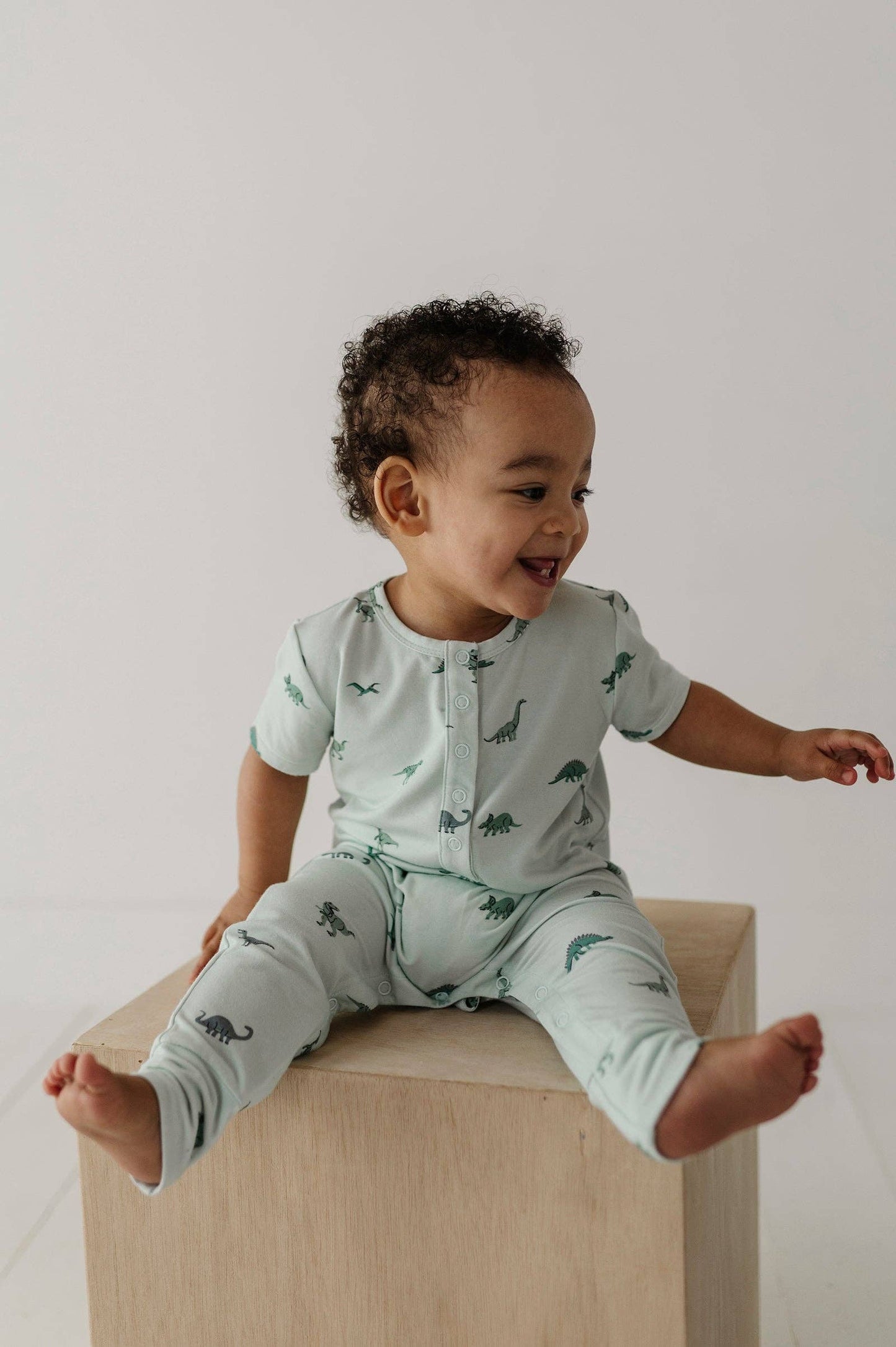 Dino Short-Sleeve Romper