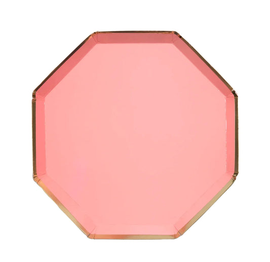 Meri Meri Neon Coral Large Plates
