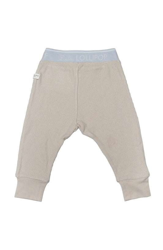 Waffle Baby Pants - Silver Birch