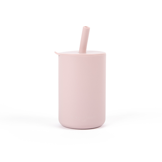 Silicone Cup w/Straw, Lilac