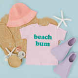 Beach Bum Tee: Pink + Teal