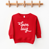 Love Bug Valentines Day Sweatshirt kids and Toddlers: Light Grey / 3T