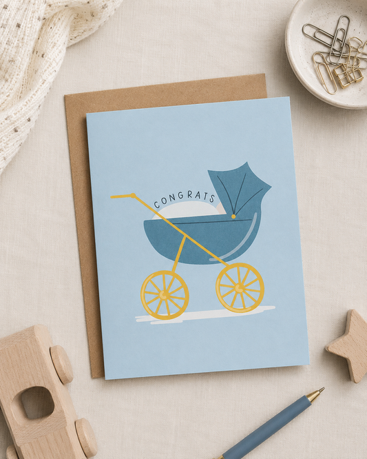 Baby Carriage Card