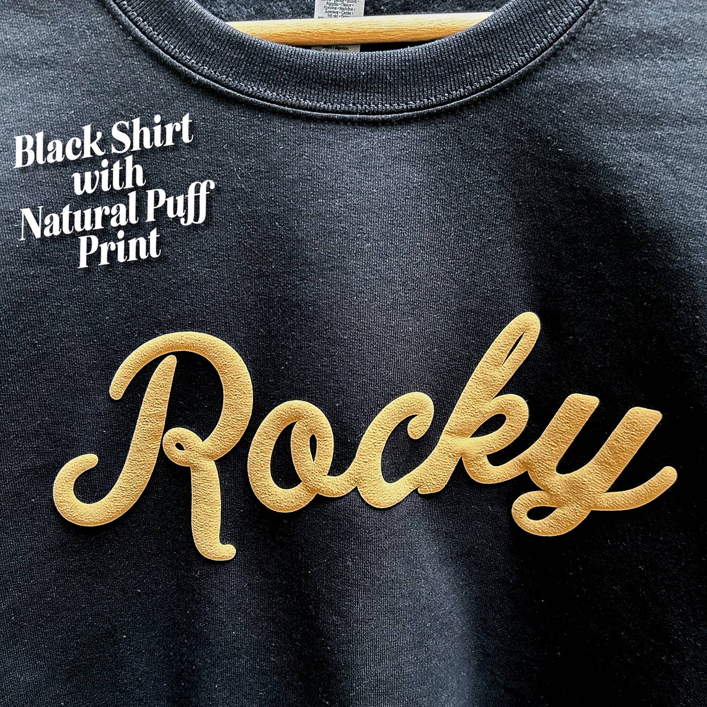 CUSTOM Small Business Embossed Puff Print Unisex Sweatshirt