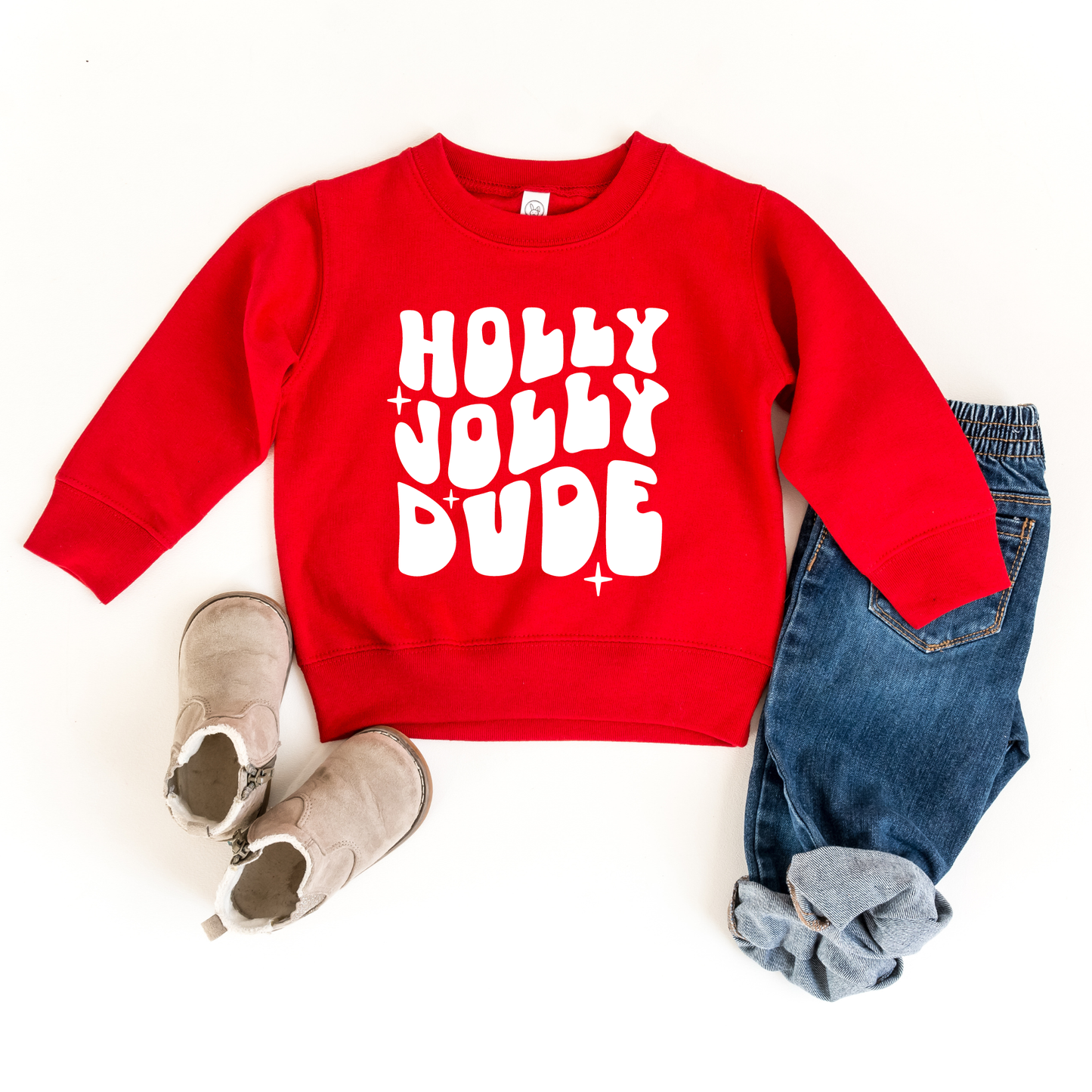 Grey Holly Jolly Dude sweatshirt