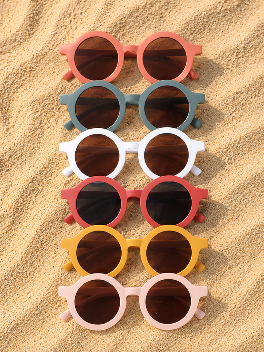 Retro Matte Round Sunglasses