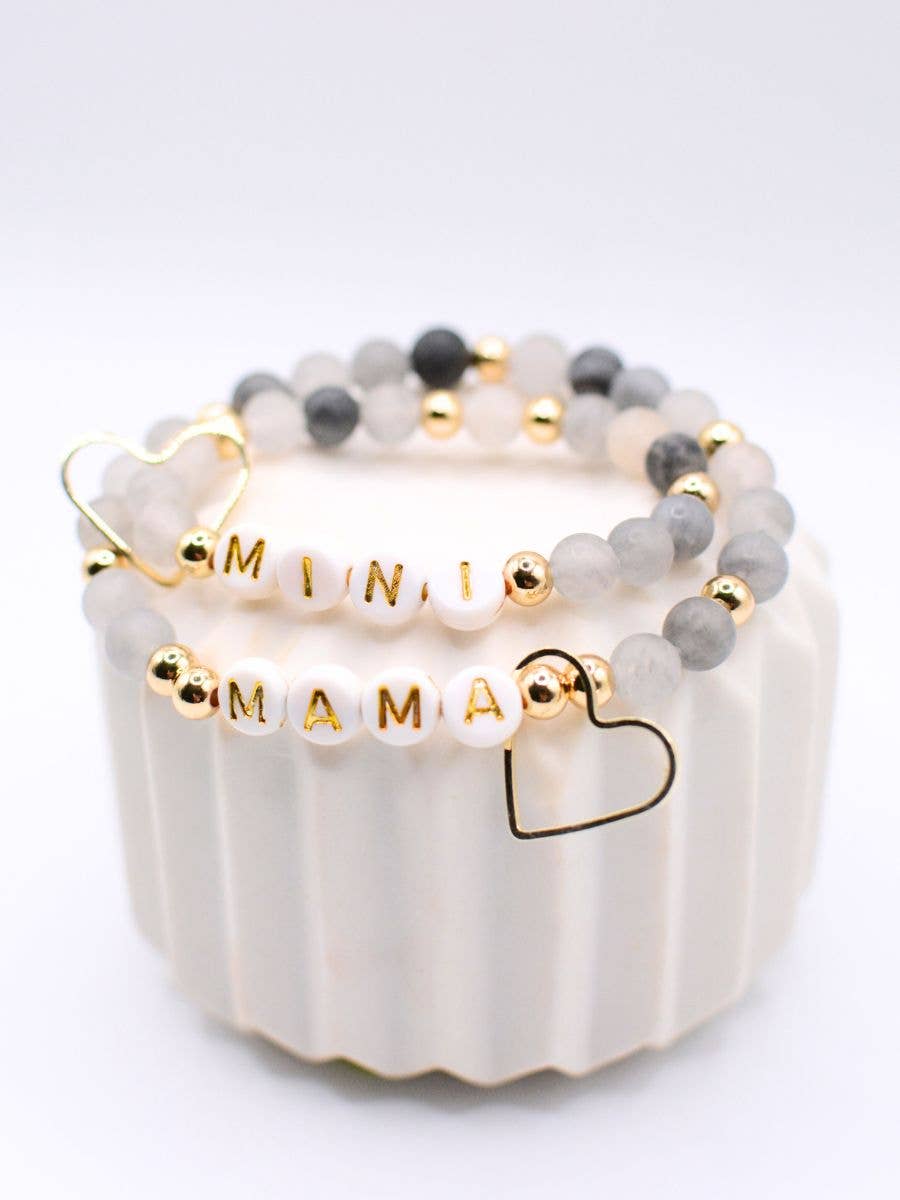 Mama Mini Bracelet Set – Matching Mother gift, Mom bracelet