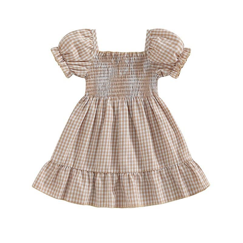 Kimmie Dress Tan 3-4T