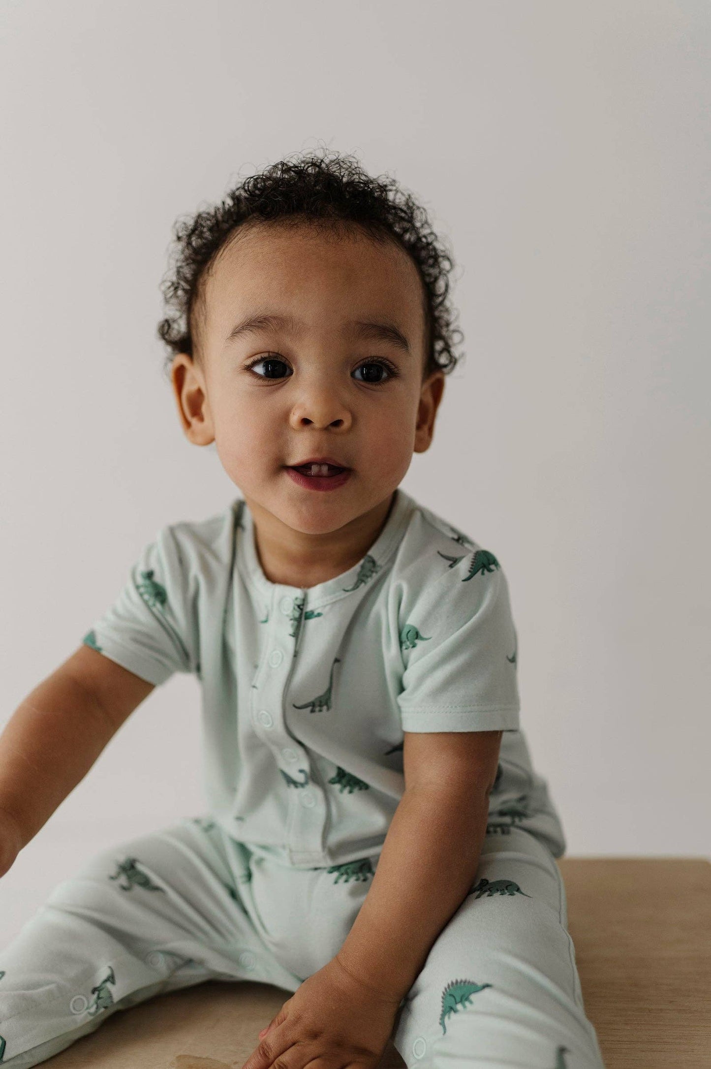 Dino Short-Sleeve Romper