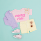 Chicks Rule Toddler and Youth Easter Shirt: Peach / Hot Pink / 5T