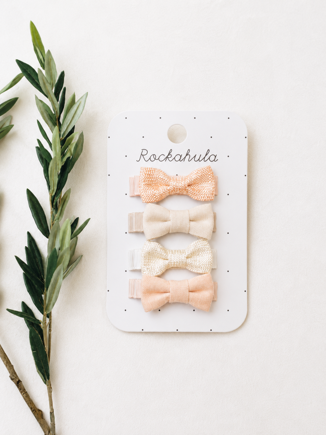 Linen Bow Clips