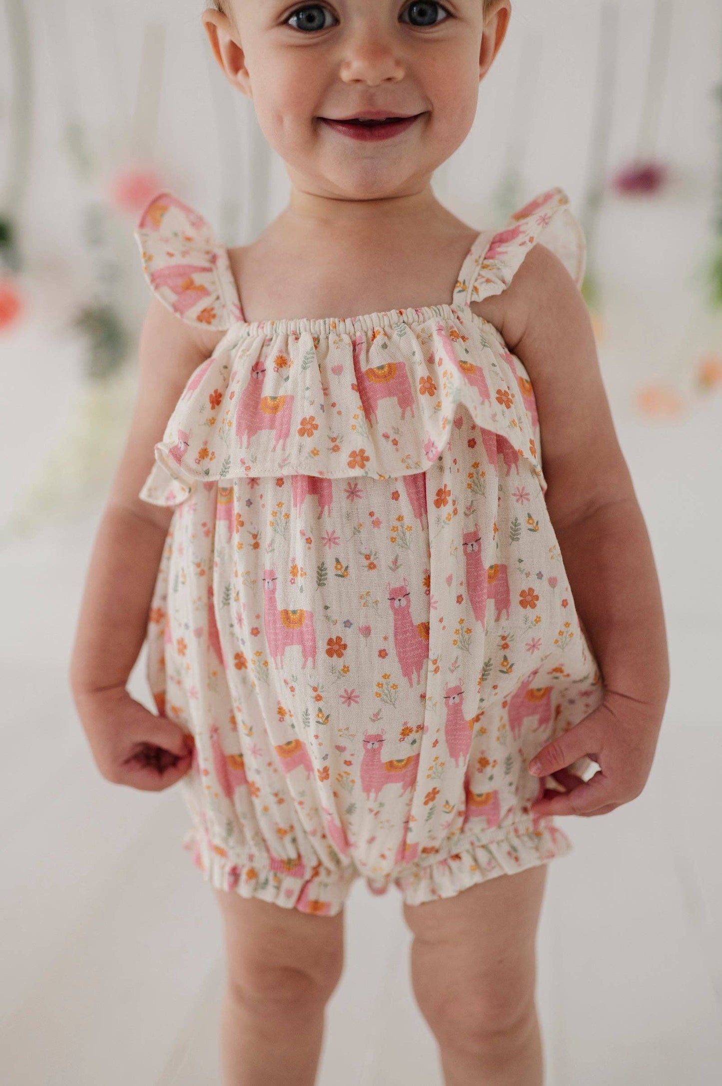 Llama Bubble Romper