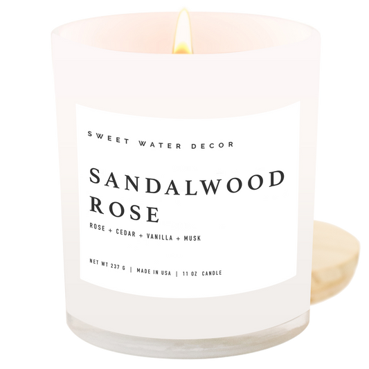 Sandalwood Rose Soy Candle