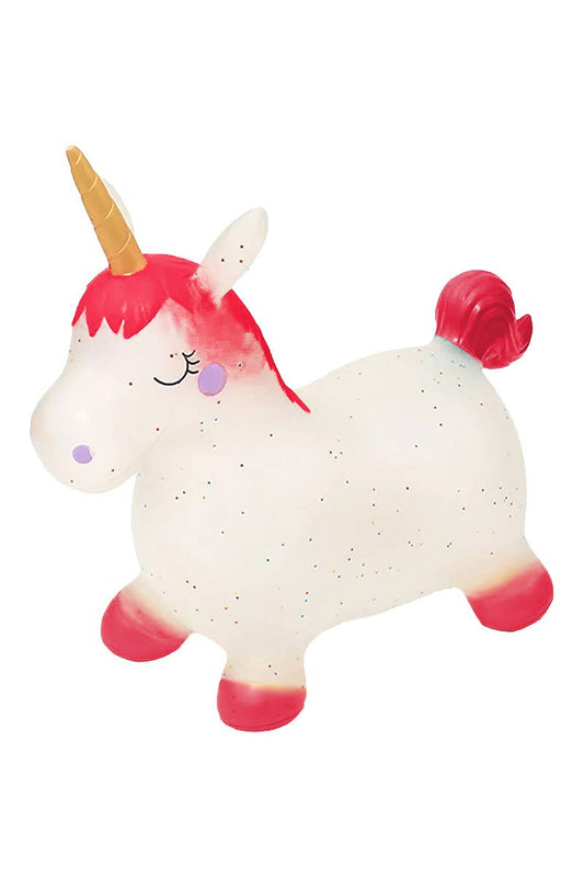 Kids Unicorn Horse Glitter Translucent Hopper