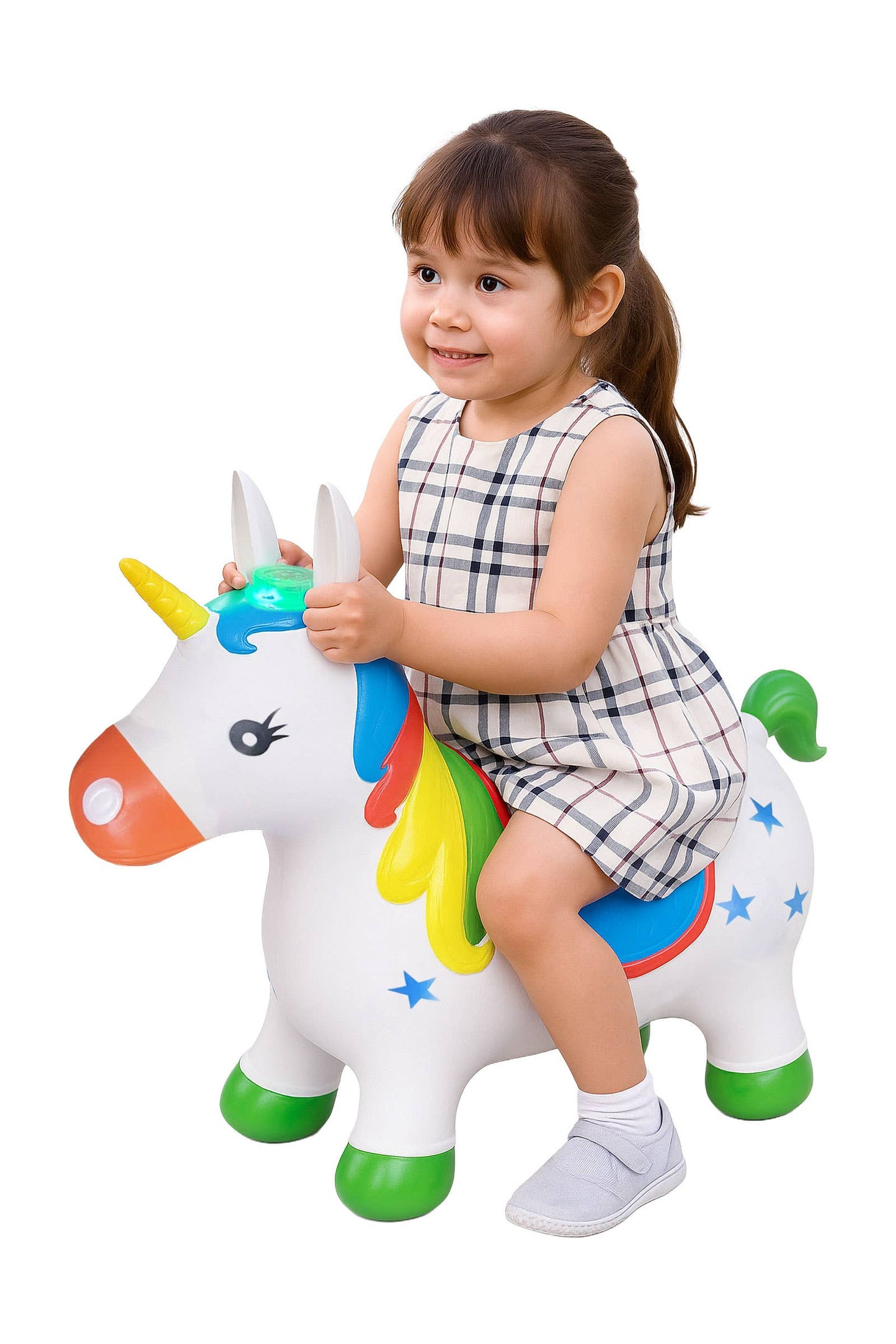 Kids Unicorn Inflatable Noise Making Hopper Toy