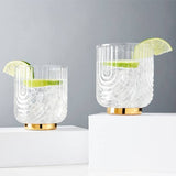 Gatsby Gold-Plated Glass Tumblers - Set of 2