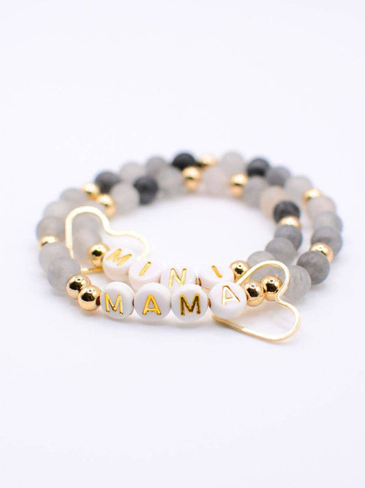 Mama Mini Bracelet Set – Matching Mother gift, Mom bracelet