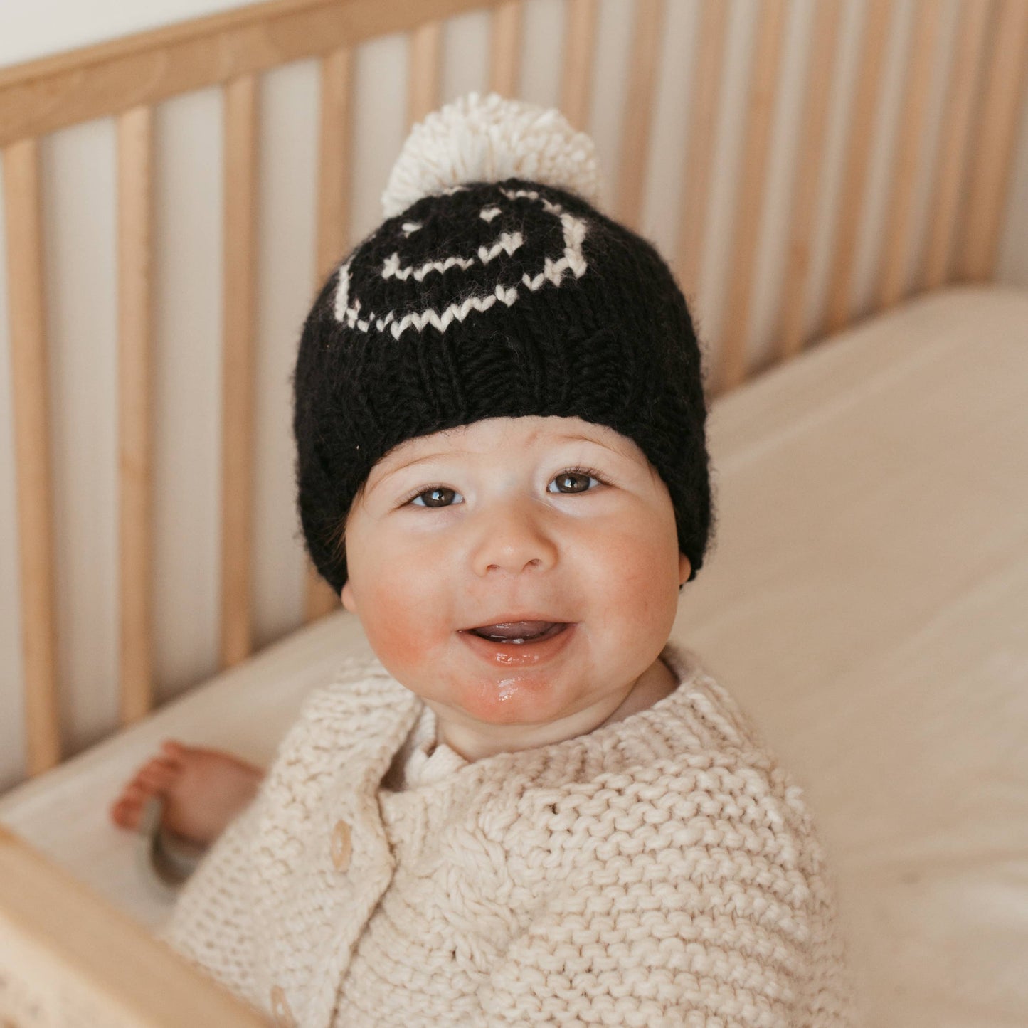Happy Face Beanie Hat Baby & Kids