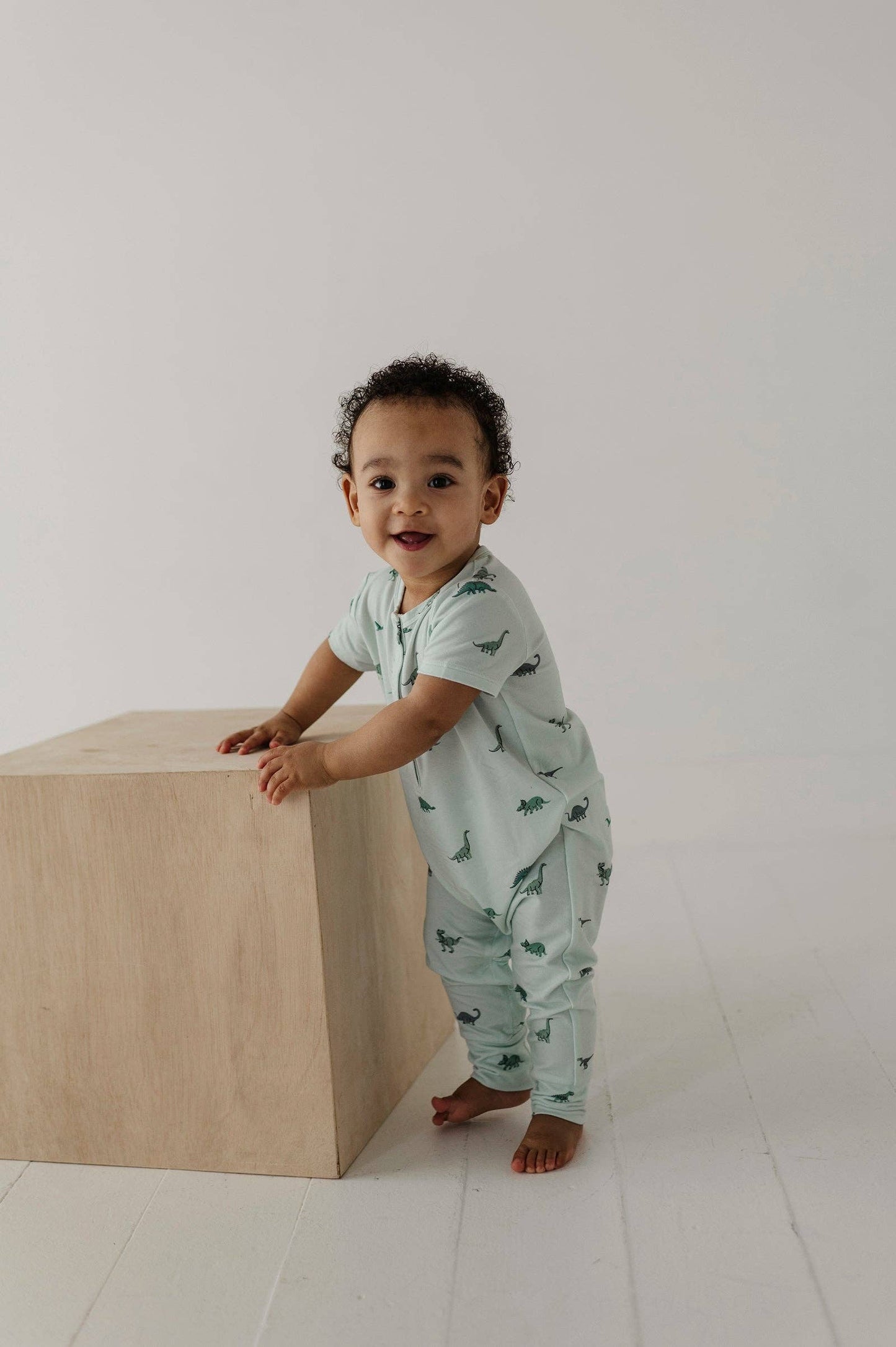 Dino Short-Sleeve Romper
