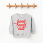 Sweet Hearts Club Valentines Day Sweatshirt: Pink / 3T